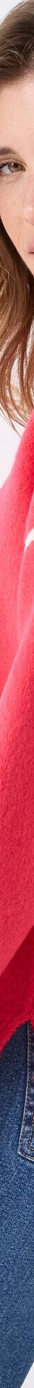 Pull bicolore en maille moelleuse  (rose) Pull bicolore en maille moelleuse  (rose)